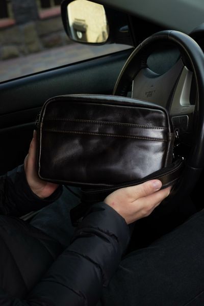 Чоловіча сумка через плече, з натуральної шкіри, Nova 291SmNoGlTk &mdash; шкіряний аксесуар від бренду DIKO