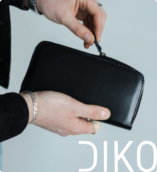 Шкіряні чоловічі аксесуари DIKO купити