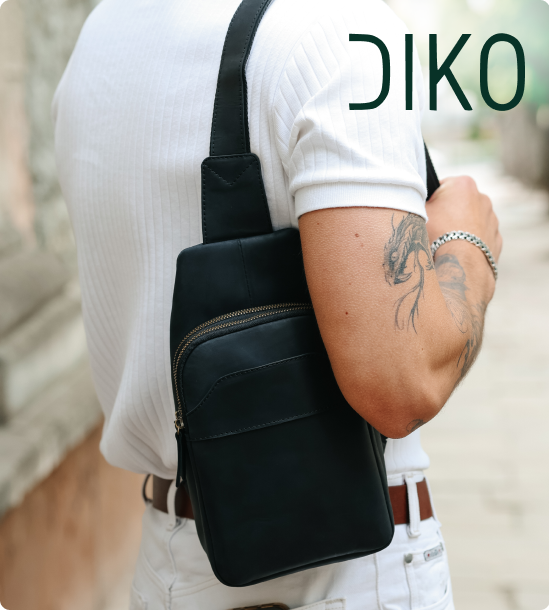 Чоловічі шкіряні сумки від бренду DIKO